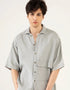 MUSLIN OVERSIZED PATCH POCKET OVERSHIRT